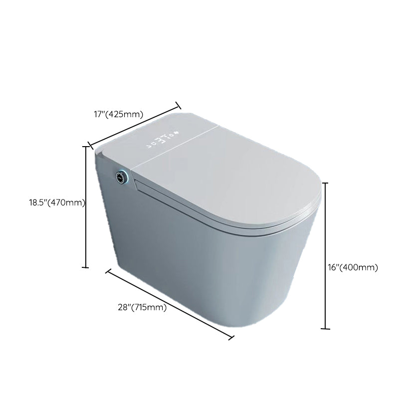 Modern Porcelain Toilet Floor Mounted Siphon Jet All-In-One Toilet Bowl