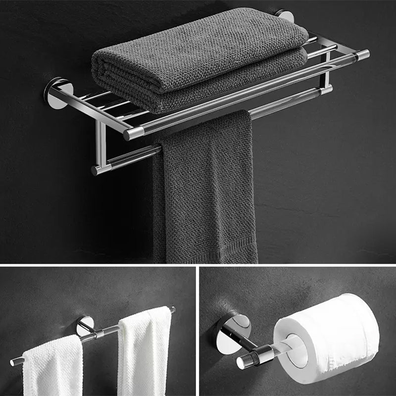 Modern Bathroom Accessory As Individual Or As a Set in Plastic and Metal