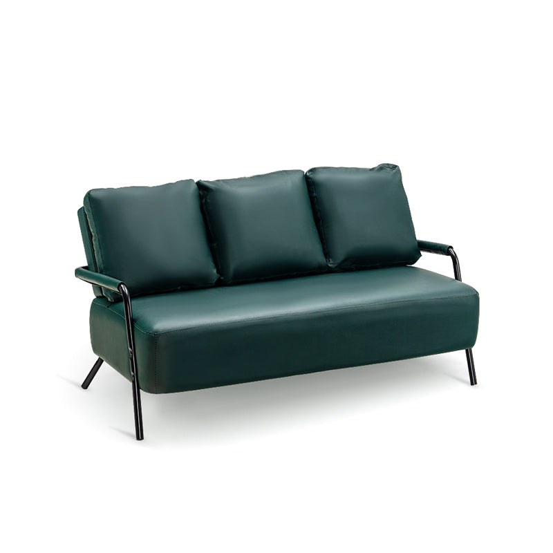 Metal Stationary Loveseat Cushions Back Standard Sofa with Pillows