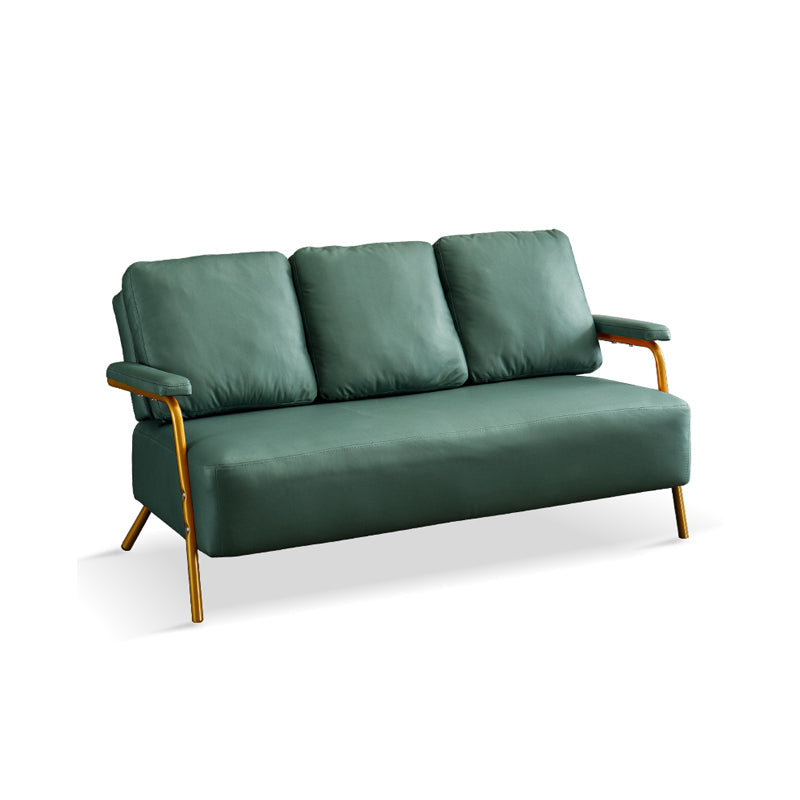 Metal Stationary Loveseat Cushions Back Standard Sofa with Pillows