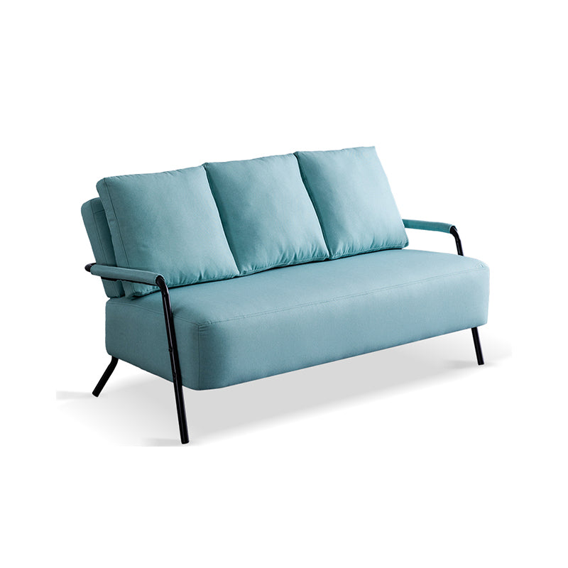 Stationary Loveseat Cushions Back Standard Sofa with Pillows