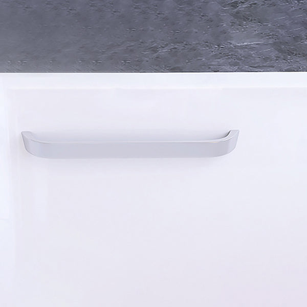 Modern Soaking Acrylic Bathtub Rectangular Drop-in White Bath