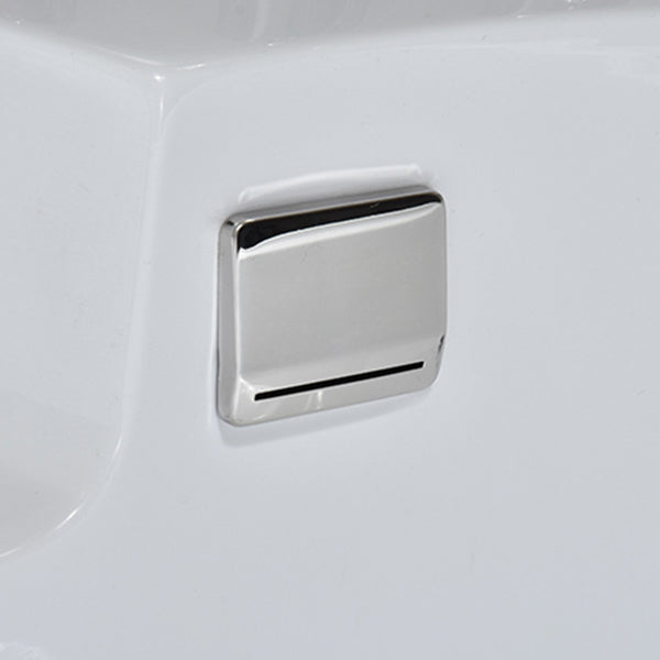 Flat Bottom Soaking Bathtub Antique Finish Corner Modern Bath Tub