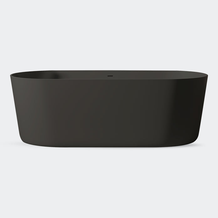 Oval Antique Finish Soaking Bathtub Back to Wall Modern Bath Tub
