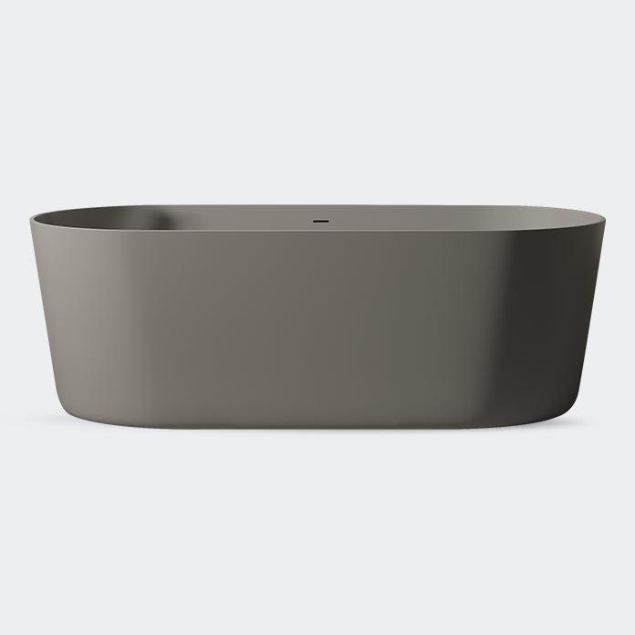 Oval Antique Finish Soaking Bathtub Back to Wall Modern Bath Tub