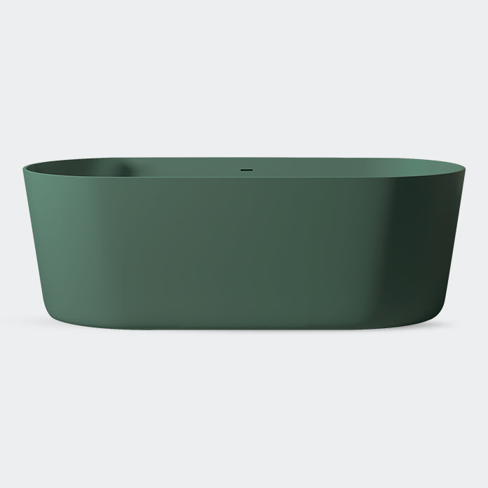 Oval Antique Finish Soaking Bathtub Back to Wall Modern Bath Tub