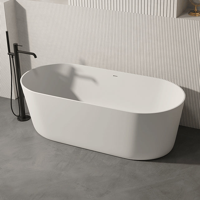 Oval Antique Finish Soaking Bathtub Back to Wall Modern Bath Tub