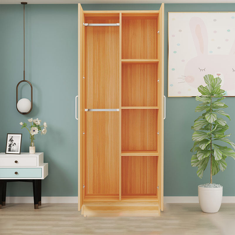 Contemporary Style Wardrobe Armoire Wood Combination Armoire for Bedroom