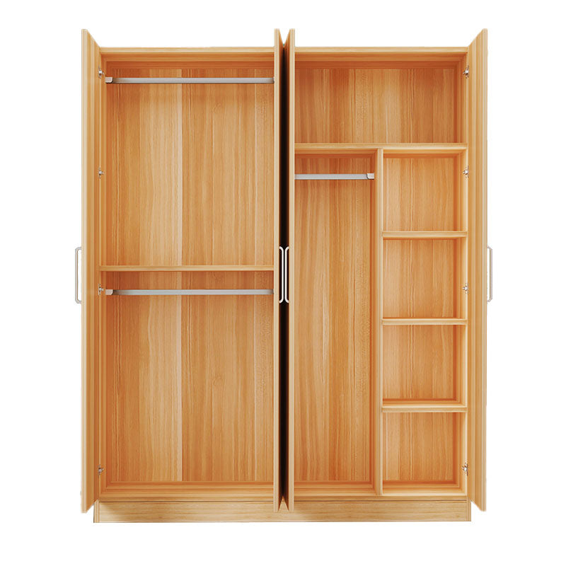 Contemporary Style Wardrobe Armoire Wood Combination Armoire for Bedroom