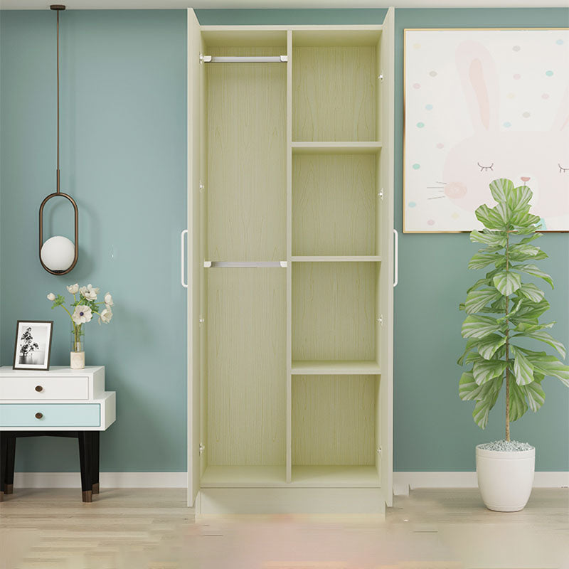 Contemporary Style Wardrobe Armoire Wood Combination Armoire for Bedroom