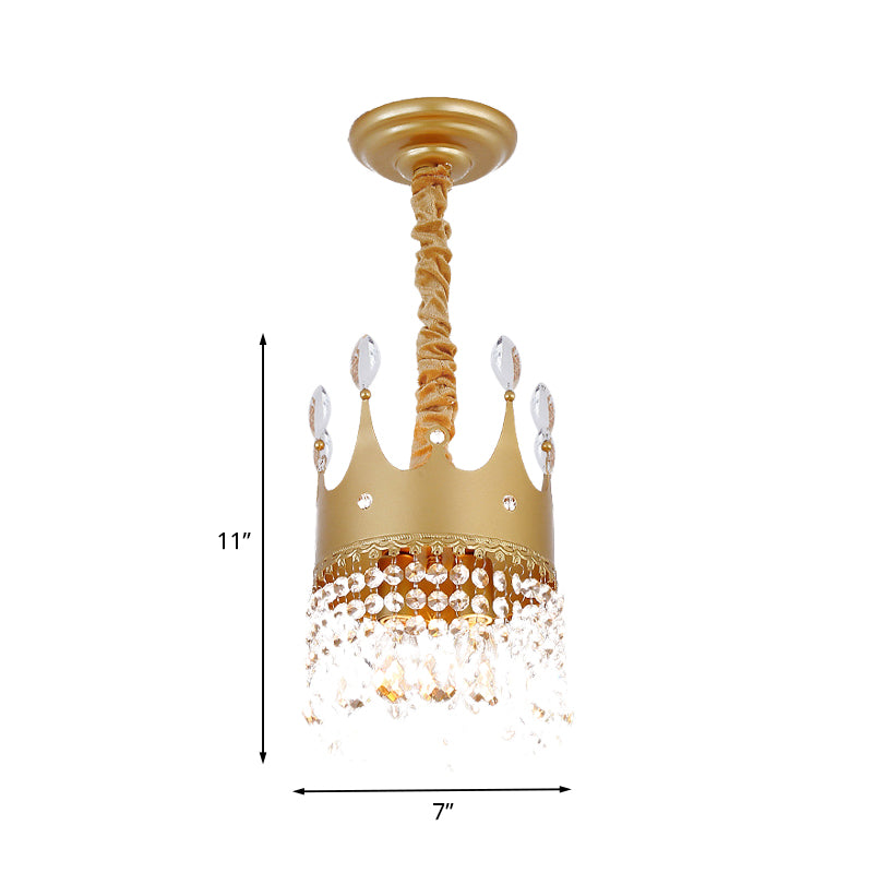 Crown Bedroom lustre métallique 2/4/6 têtes