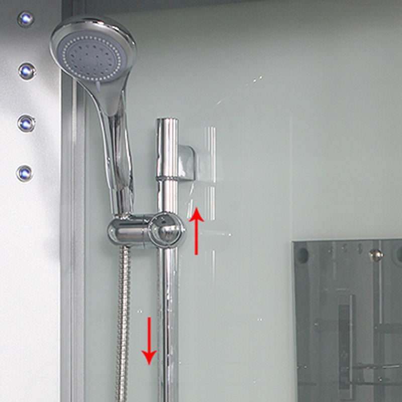 Round Shower Stall Tempered Glass Shower Stall with Rain Shower