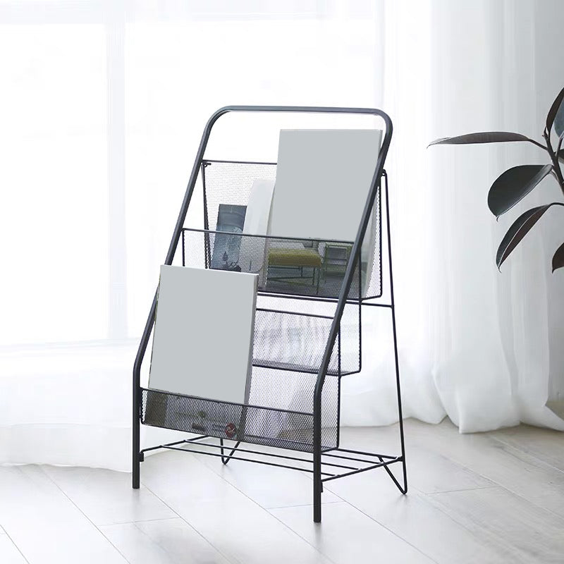 Industrial Metal Book Organizer Freestanding Stain Resistant Bookshelf