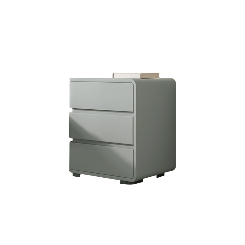 Pine Nursery Nightstand with 3 Drawers Modern Wooden Kids Bedside Table
