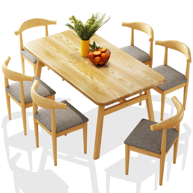 Modern Dining Table Rectangle Wooden Dinner Table for Dining Room