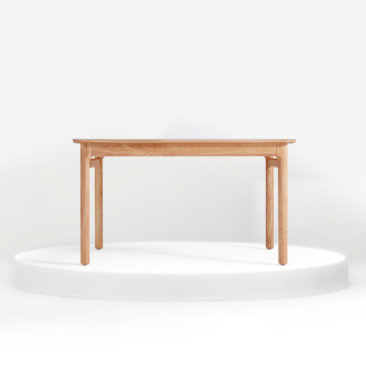 Solid Wood Frame Dining Table Rectangle Dinette Table for Home