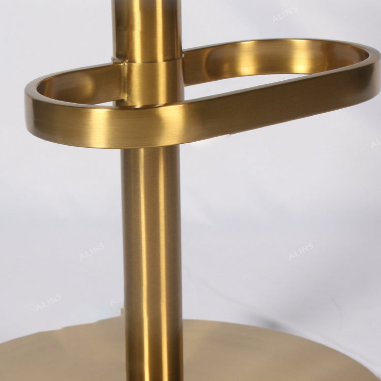Gold Legs Glam Bar Stools Living Room Upholstered Counter Chair