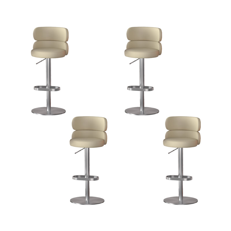 Gold Legs Glam Bar Stools Living Room Upholstered Counter Chair