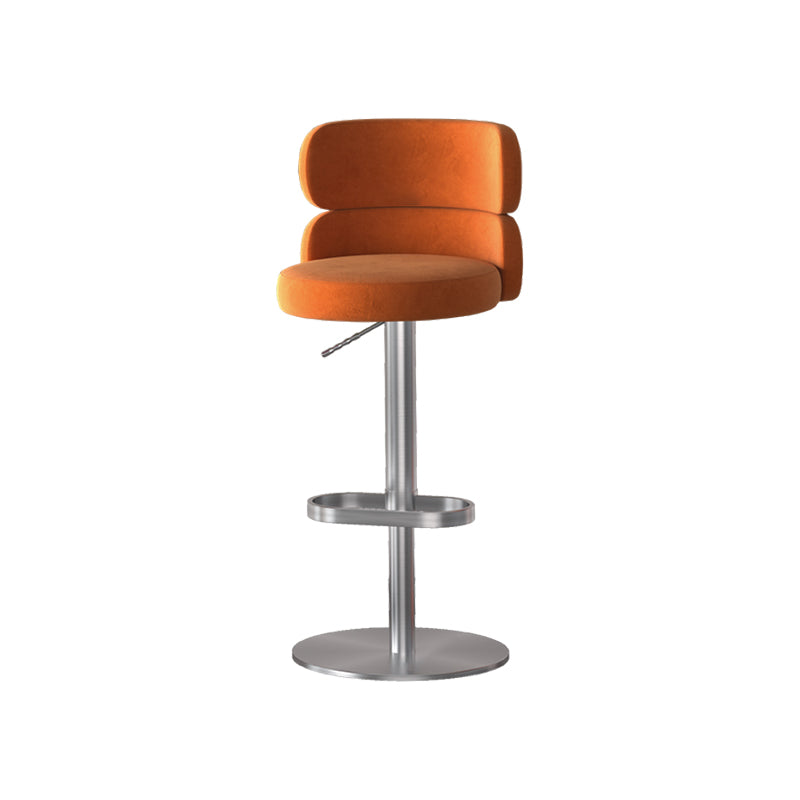Gold Legs Glam Bar Stools Living Room Upholstered Counter Chair