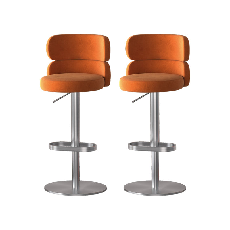 Gold Legs Glam Bar Stools Living Room Upholstered Counter Chair