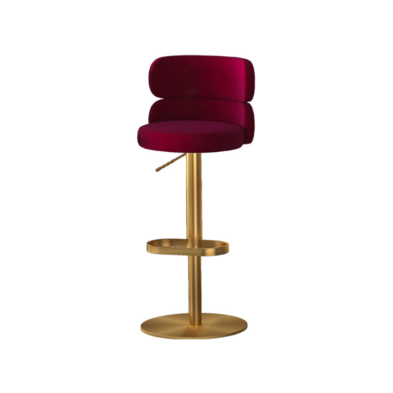 Gold Legs Glam Bar Stools Living Room Upholstered Counter Chair