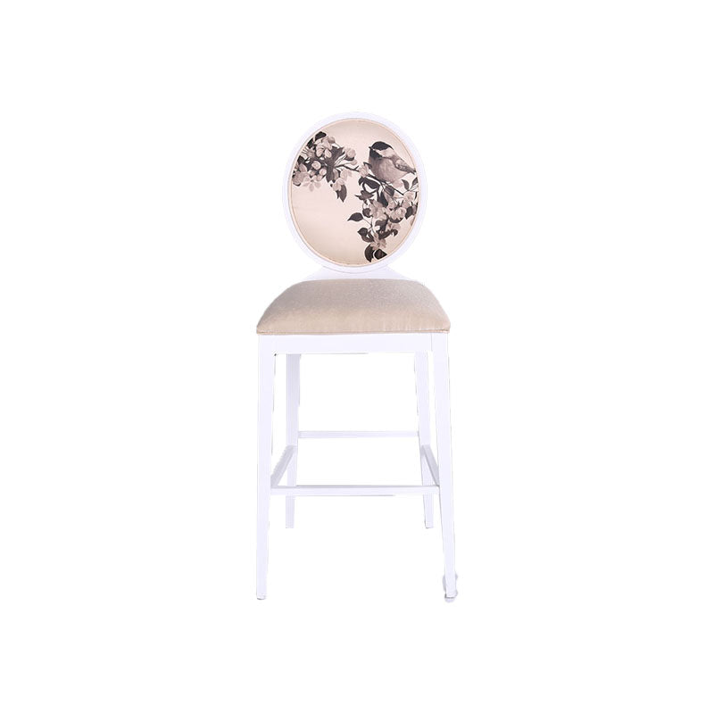 Industrial Solid Wood Bar Stools Living Room Counter Chairwith Footrest