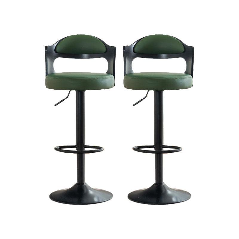 Contemporary Style Metal Bar Stool Footrest Counter Stool for Living Room