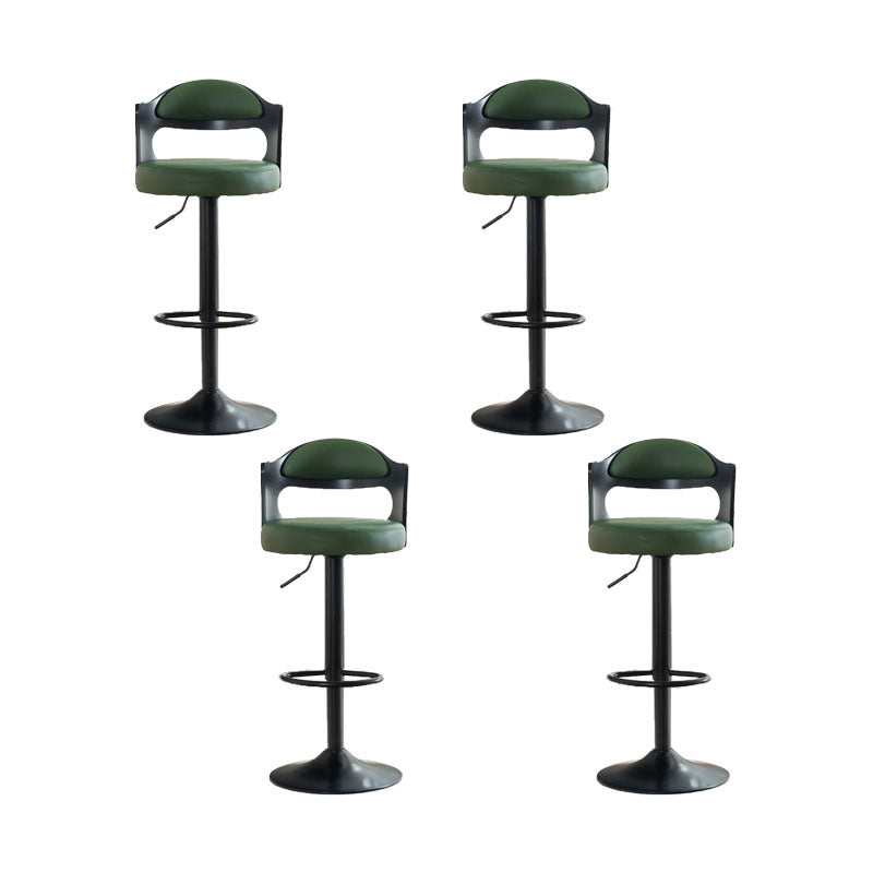 Contemporary Style Metal Bar Stool Footrest Counter Stool for Living Room