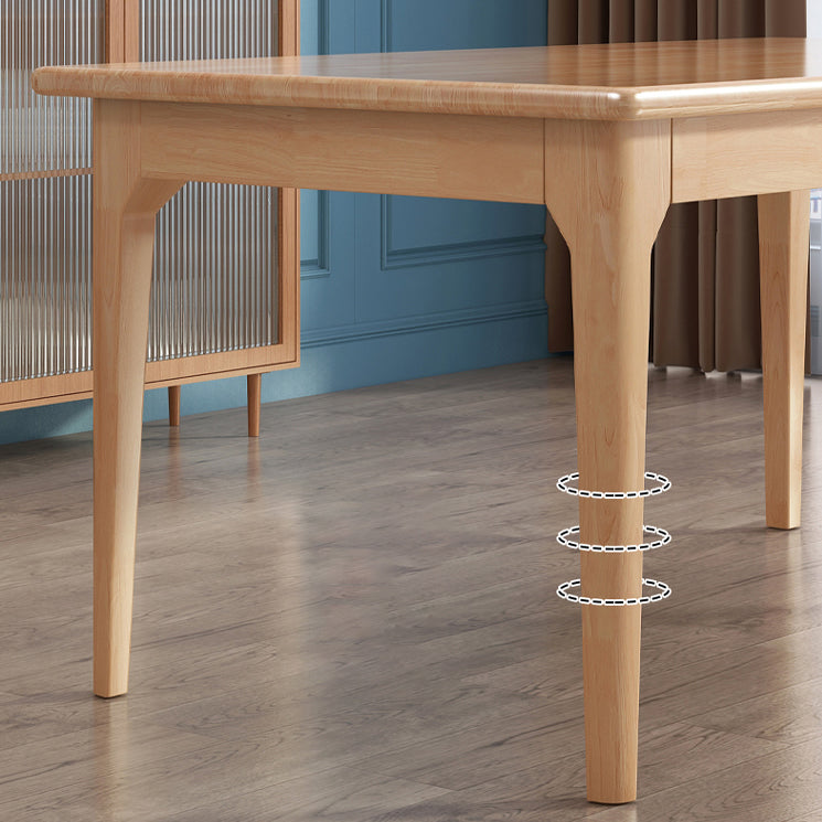 Modern Solid Wood Furniture 1/2/3/5/7 Pcs Standard Height Dining Room Table Set