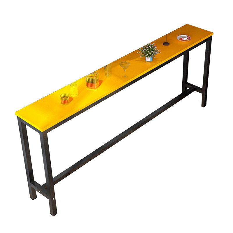 Industrial Trestle Bar Stool Table Metal and Wood Bar Wine Table