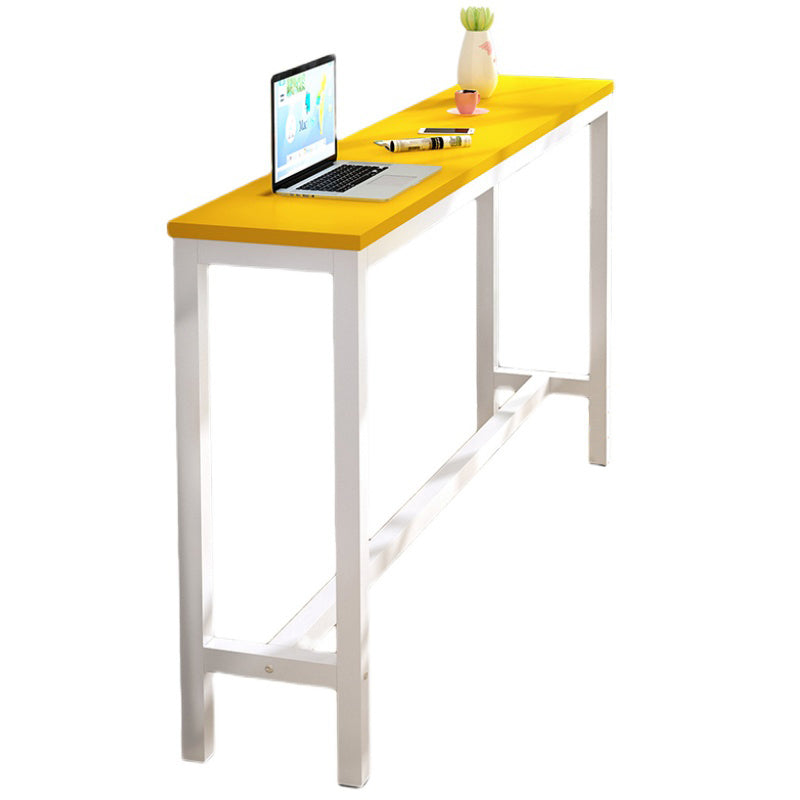 Industrial Trestle Bar Stool Table Metal and Wood Bar Wine Table