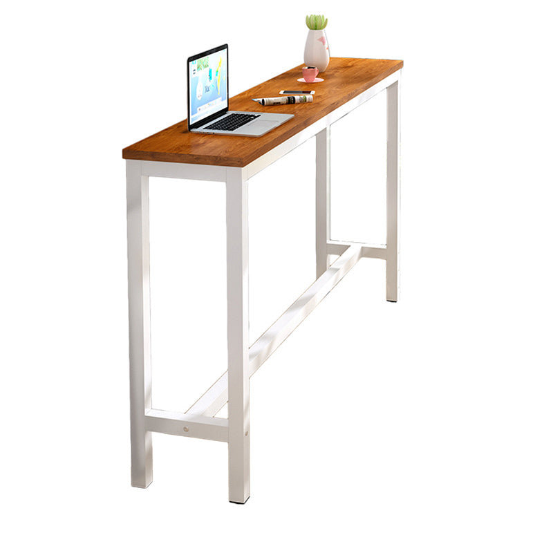 Industrial Trestle Bar Stool Table Metal and Wood Bar Wine Table