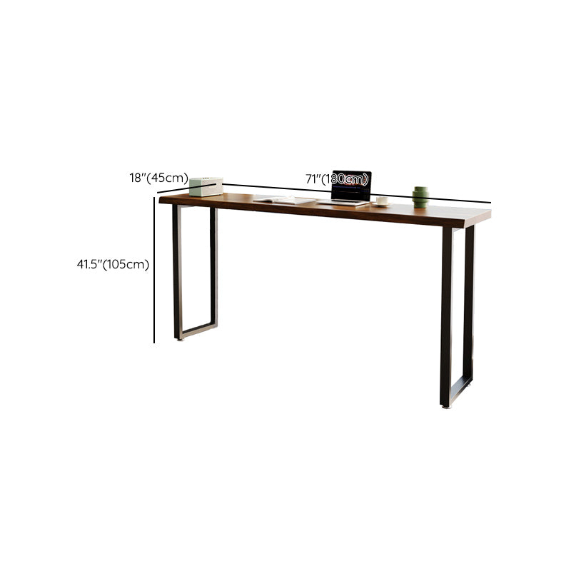 Industrial Indoor Bar Dining Table Rectangle Solid Wood Bar Table