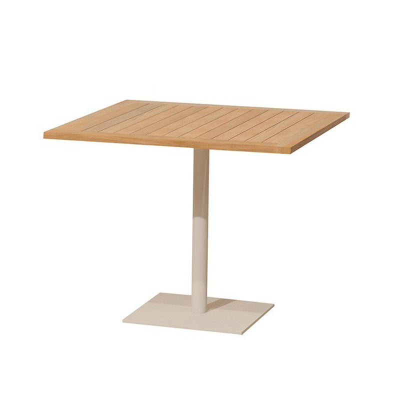 Boho Patio Dining Table Set 1/7/9 Pcs Teak Wood Dining Table with Upholstered Chair