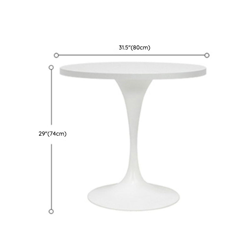 Modern Patio Dining Table Set 1/3/4/5 Pcs White Metal Frame Bistro Table and Chairs