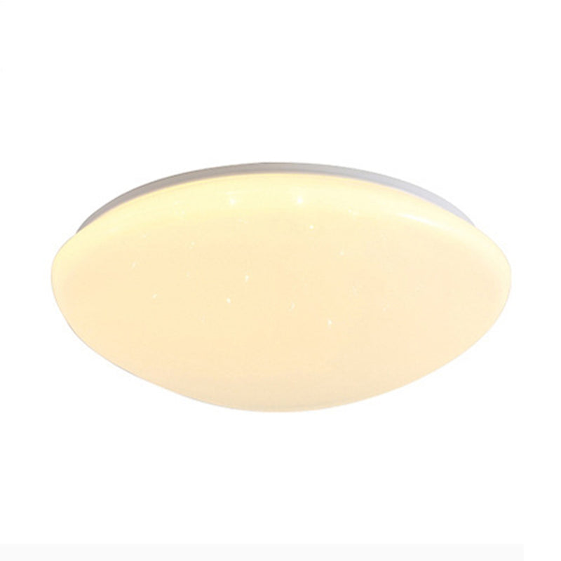 Single Modernism White Flush Mount Lighting Unique LED Ceiling Light for Bedroom