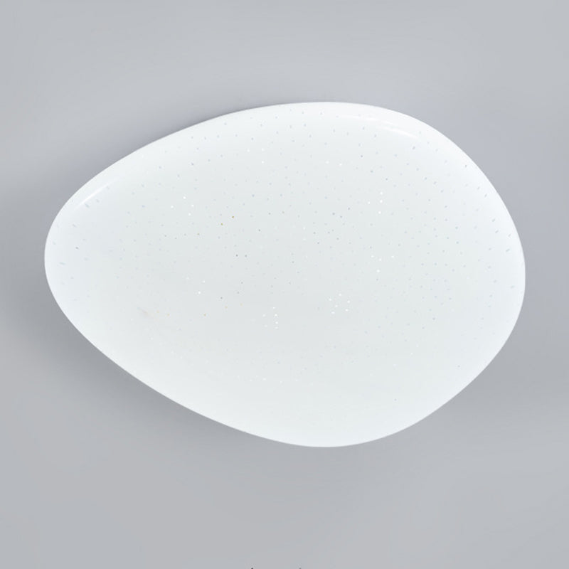 Single Modernism White Flush Mount Lighting Unique LED Ceiling Light for Bedroom
