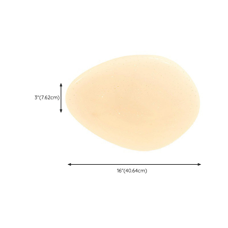 Single Modernism White Flush Mount Lighting Unique LED Ceiling Light for Bedroom