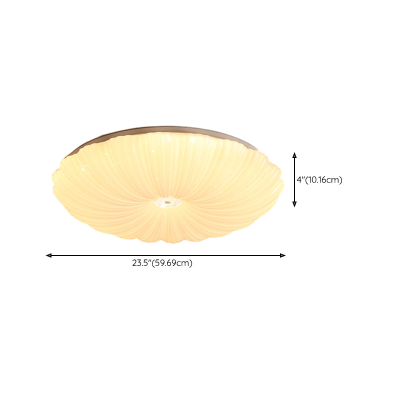 Round LED Ceiling Light Modern Ceiling Mount Light with Acrylic Shade for Kid's Room