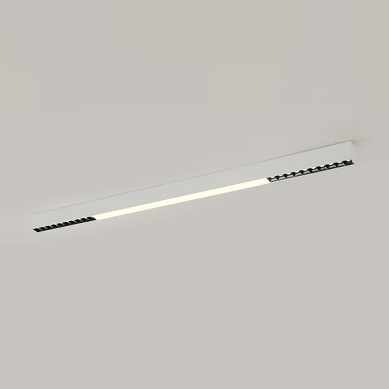 Modern Metal LED Flush Mount Linear Shape Ceiling Light with Acrylic Shade for Passage