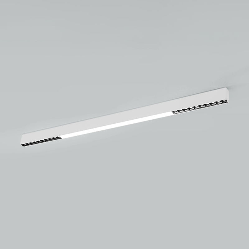 Modern Metal LED Flush Mount Linear Shape Ceiling Light with Acrylic Shade for Passage