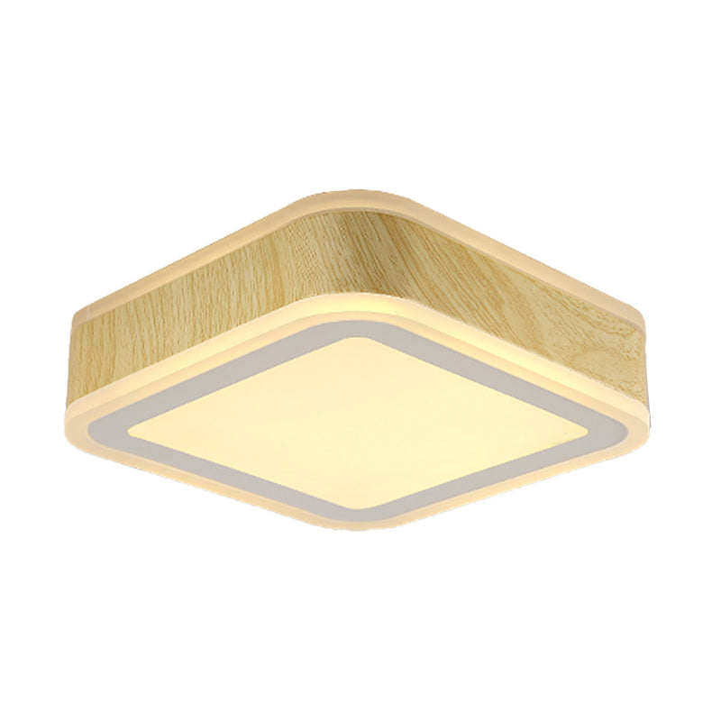 Modern Metal Flush Mount Circle Shape Ceiling Light with Acrylic Shade for Passage