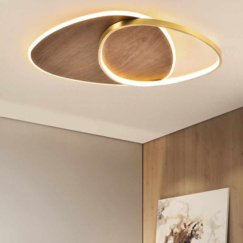 Modern Metal Flush Mount Geometric Shape Ceiling Light with Acrylic Shade for Passage