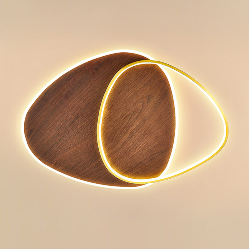 Modern Metal Flush Mount Geometric Shape Ceiling Light with Acrylic Shade for Passage