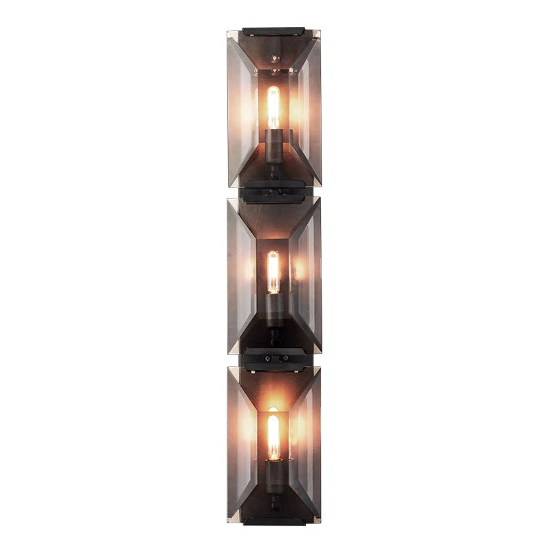 Crystal Bath Sconce 1 / 3 - Light Bathroom Vanity Lighting with Clear Shade
