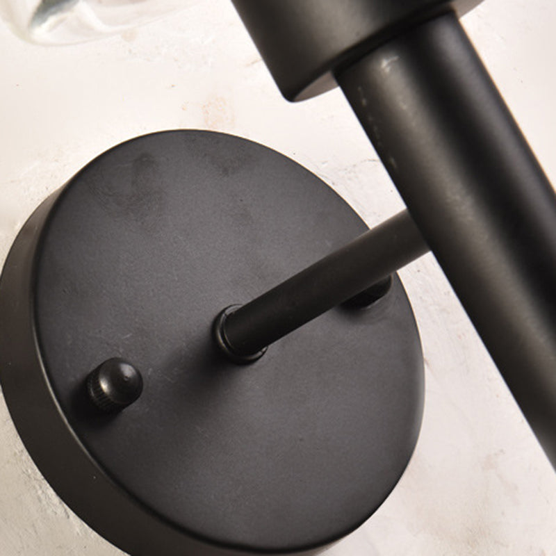 Modern Vanity Lamp Cylinder Glass Wall Light Fixture for Bathroom