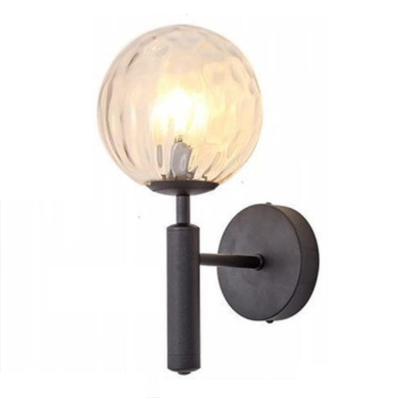Modern Vanity Lamp Globe Glass Wall Light Fixture for Bathroom