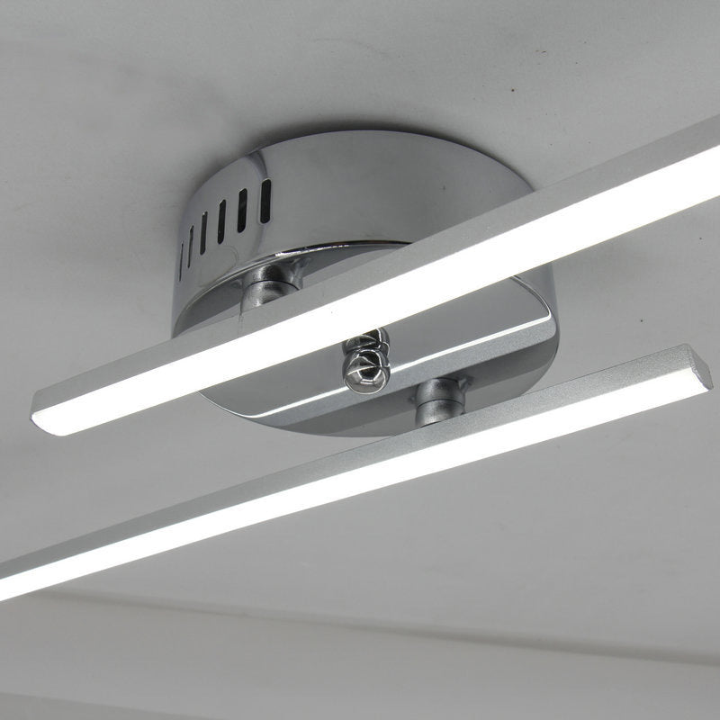 Nordic Style Metal Vanity Light Strip Shape LED Vanity Lamp for Shower Room