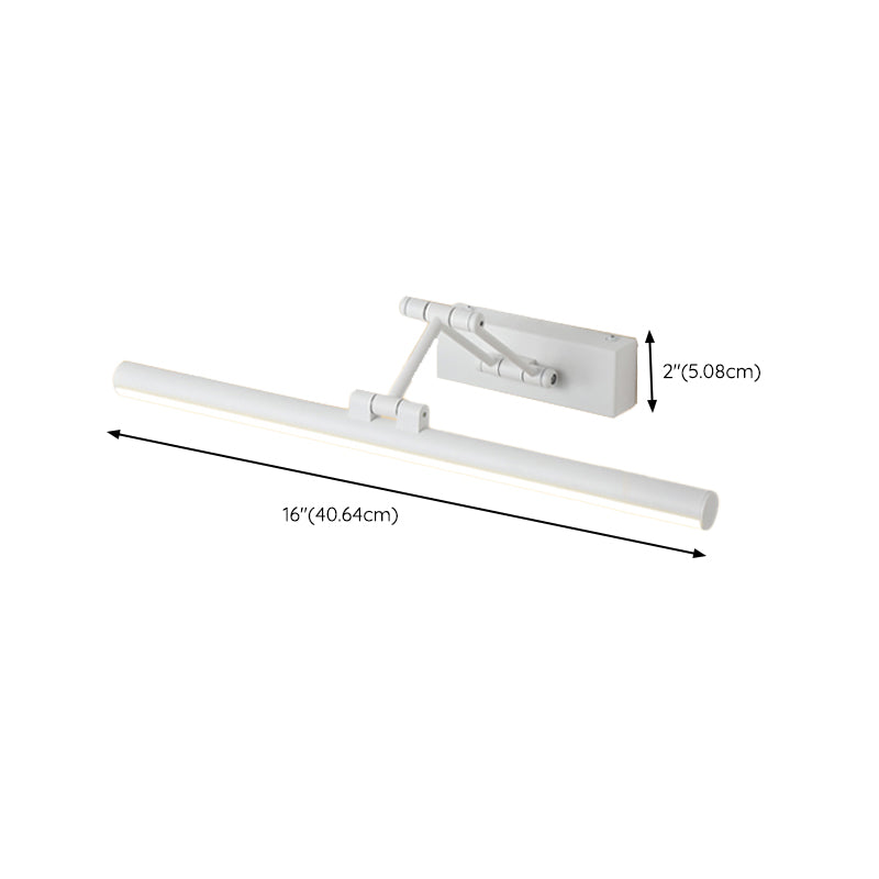 Modern Simple Vanity Light Cylinder Shape Scalable Vanity Lamp for Shower Room
