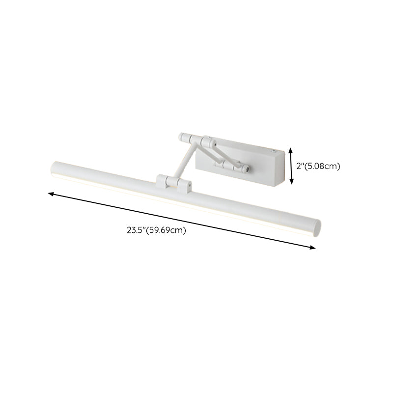 Modern Simple Vanity Light Cylinder Shape Scalable Vanity Lamp for Shower Room